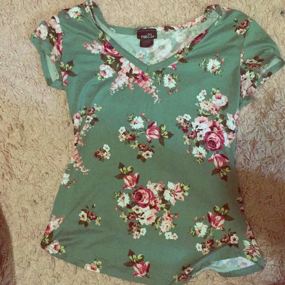 Rue 21 flower shirt